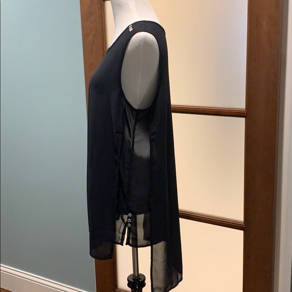 Long flowing 2-panel blouse. Size L/XL - Picture 4 of 9